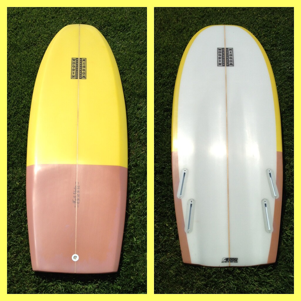 2013 Woodin Surfboards 5'4 X 21.5 X 2.5 Modern Quad Mini Simmons